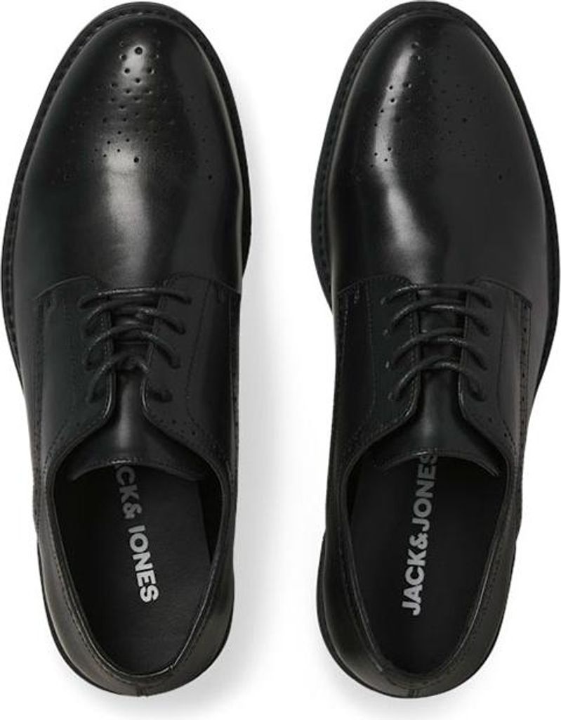 Jack & Jones Derek Derby Brouge Ln Schuhe Schwarz EU 45 Mann Schwarz EU 45