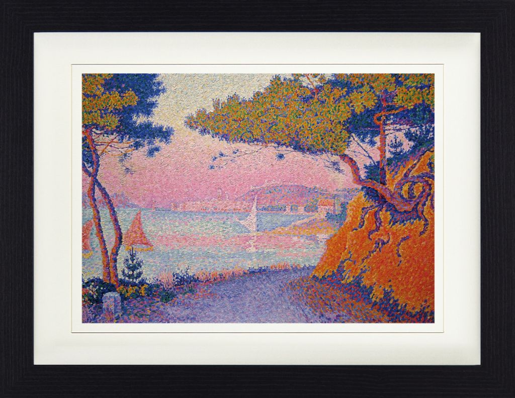 Paul Signac Gerahmtes Bild Mit Edlem Passepartout | Wand-Bilder | Im Bilderrahmen - Golfe-Juan, 1896 (30 x 40 cm)