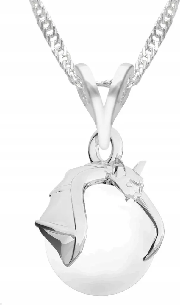 Collana Argento 925 Pipistrello Amore Notturno | Perla Naturale