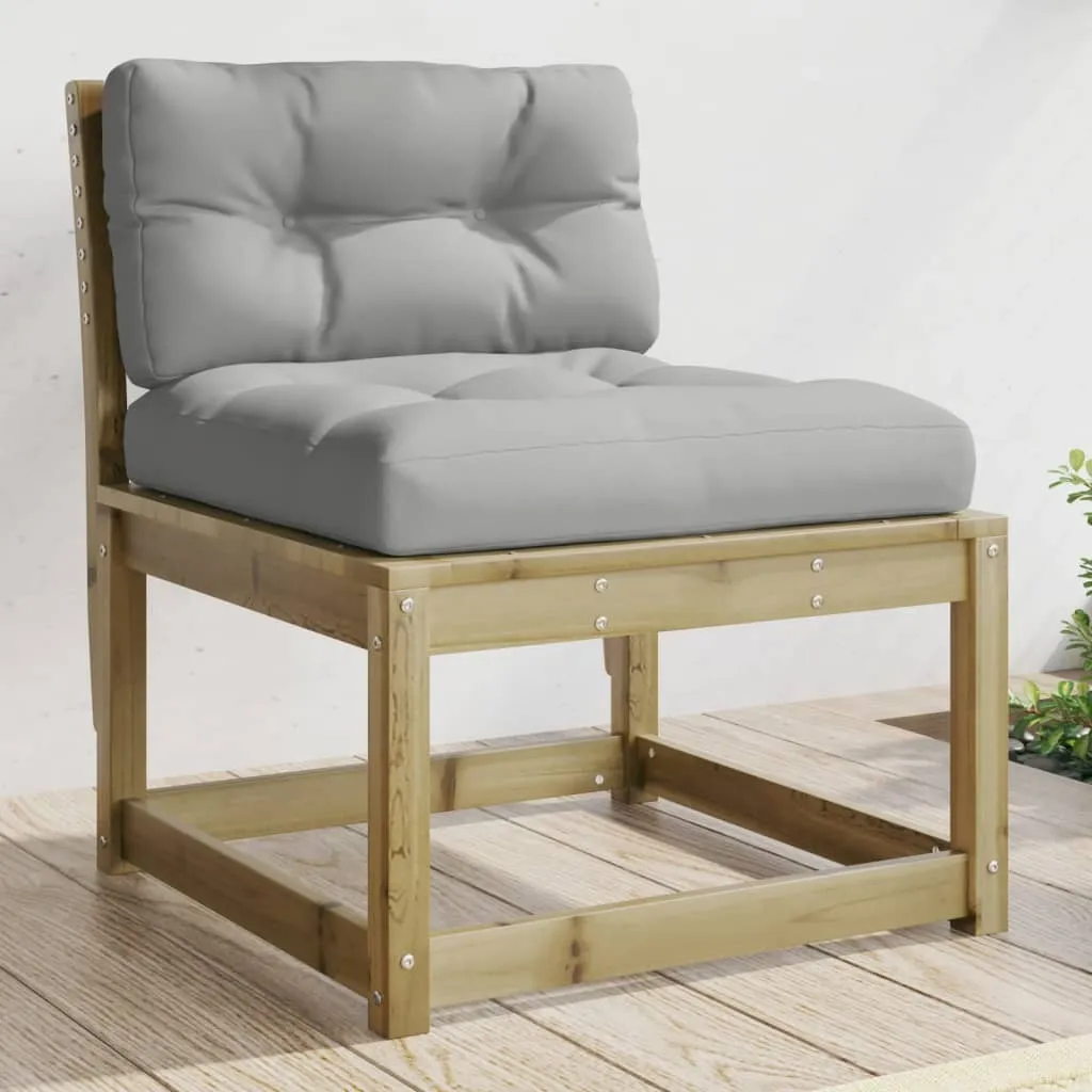 Divano Scandinavo da Giardino in Legno di Pino - Arredo Outdoor Elegante - 2