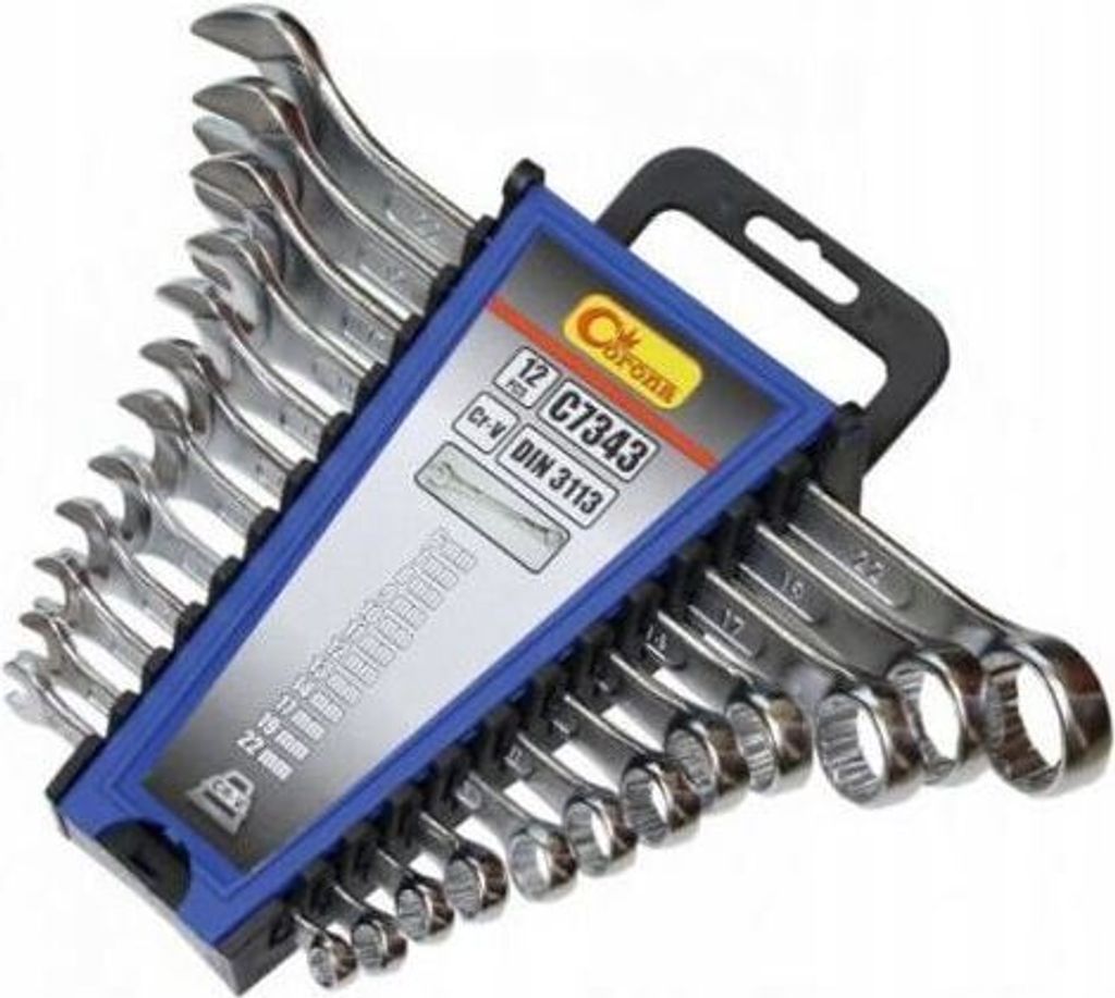 Richmann Combination spanners 6-22 mm, 12 PCS, sheet