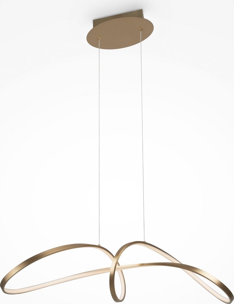 Maytoni Curve Pendelleuchten MOD156PL-L52G4K LED, Gold, aus Aluminium, 4000K, 2800lm