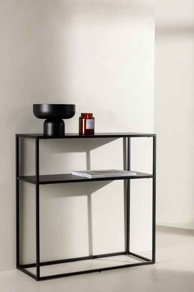 Offerta Consolle Georgetown Nero 1 Ripiano - Arredo Ingresso Slim - 7
