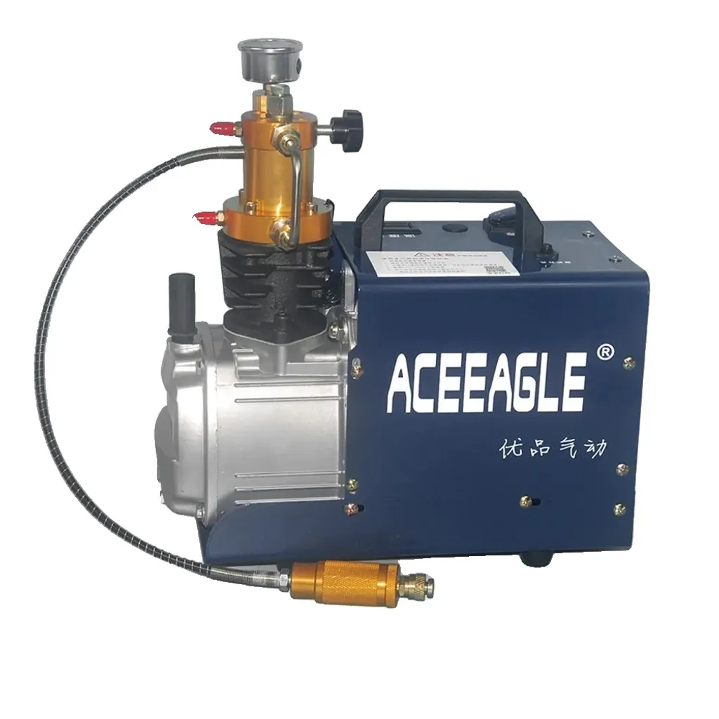 Compresseur d'air haute pression 1800W 300 bars pour cylindre PCP Bleu