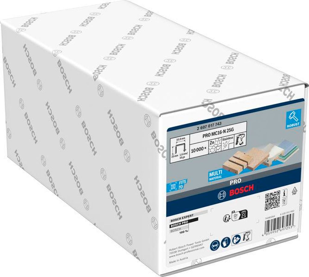 PRO MC16-N 25G Kronenklammerr mit mittlerem Rücken, 1,6/16 g, 25 mm