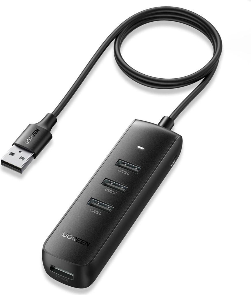 Adattatore 4W1 Ugreen Cm416 Hub Usb Do 4X Usb 1M (Czarny) Immagine del prodotto 
