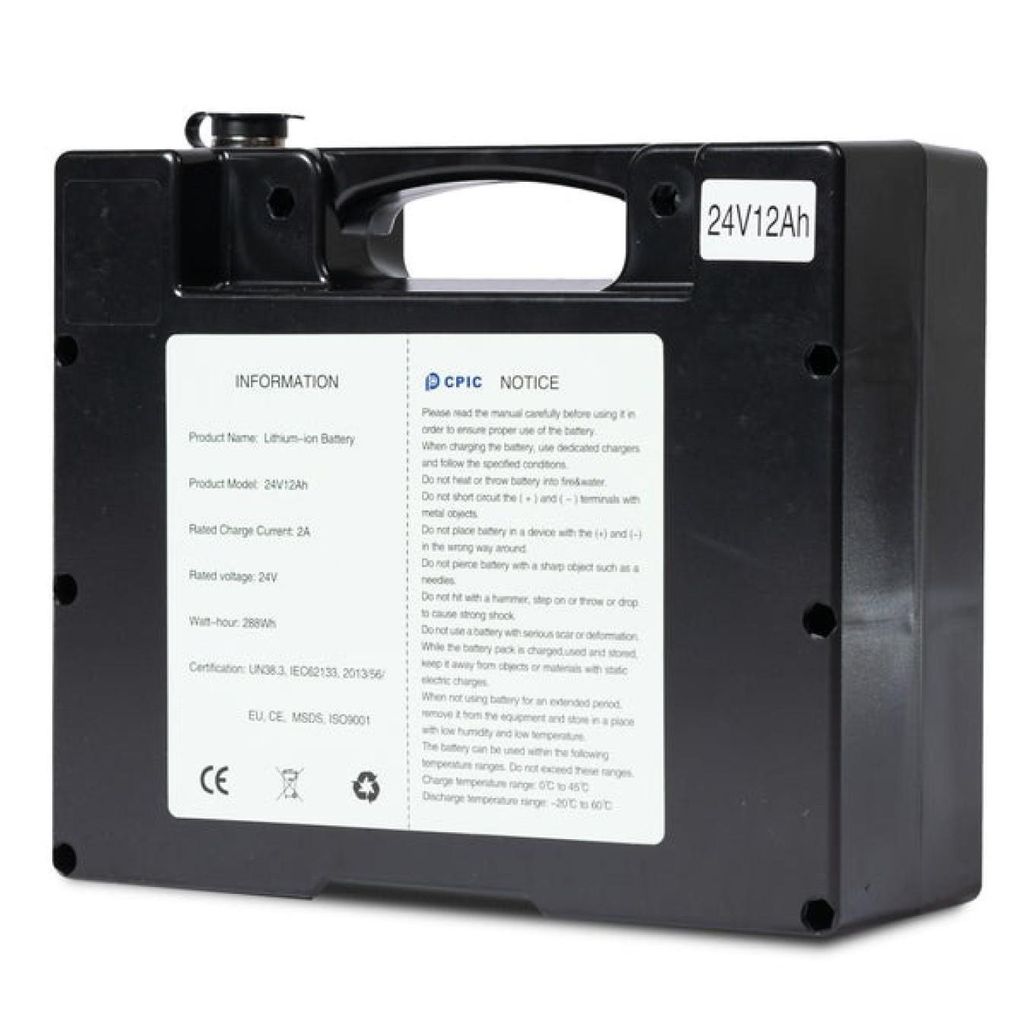 24 V, 12 Ah lítiová batéria pre elektrické invalidné vozíky Obrázok produktu 