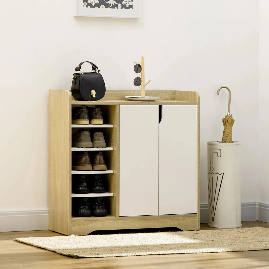 Meuble porte-chaussures vertical pour 13 paires, format 80x30x80 cm - 2