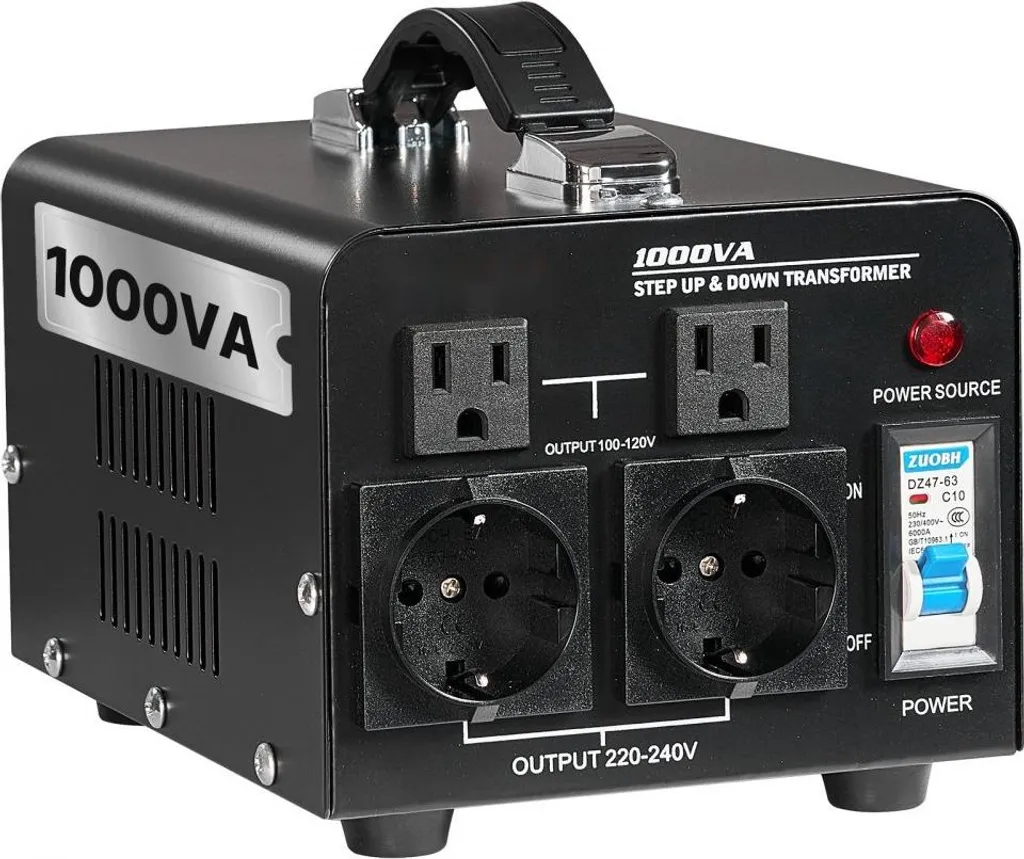 Transformateur de Tension 1000 VA : Protégez vos Appareils 110V en 220V