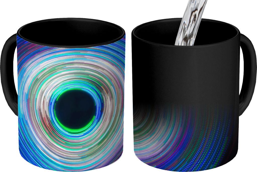 MuchoWow Zauber Tasse Zaubertasse Magic LED-Beleuchtung in Form eines Auges 350 ml Farbwechsel Becher Geschenk Geschenkidee - Magic-Tasse - Fotot...