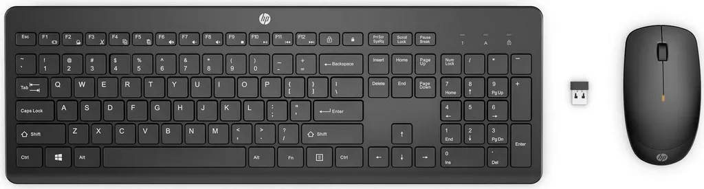 Clavier sans fil HP Combo WL 1Y4D0AA#AB7 - Ensemble bureautique noir