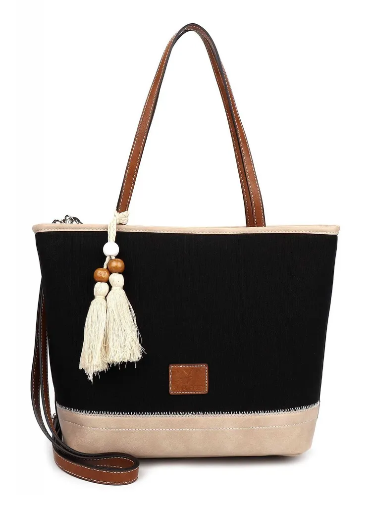 SURI FREY borsa shopper borsa a tracolla Polly Shopper Black nero