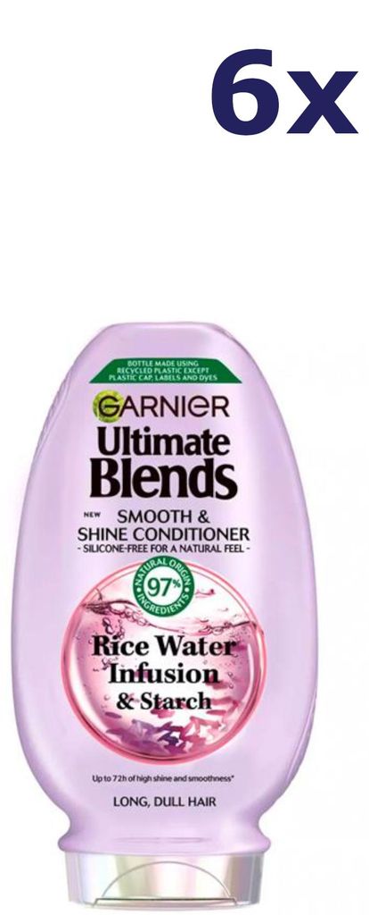 6x Garnier Ultimate Blends Reiswasser-Spülung 250 ml