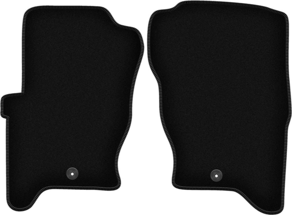 Wielganizator Velours-Autoteppiche vorne – passend für Land Rover Discovery III (SUV, Bj. 2004-2011) – schwarz, passgenau, mit Befestigungen s...
