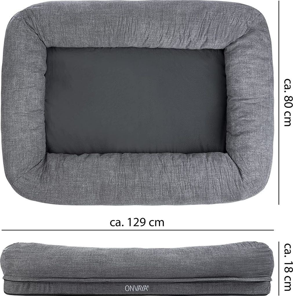 ONVAYA® Hundebett passend für Hundekissen | Größe XL | 129 Produktbild 