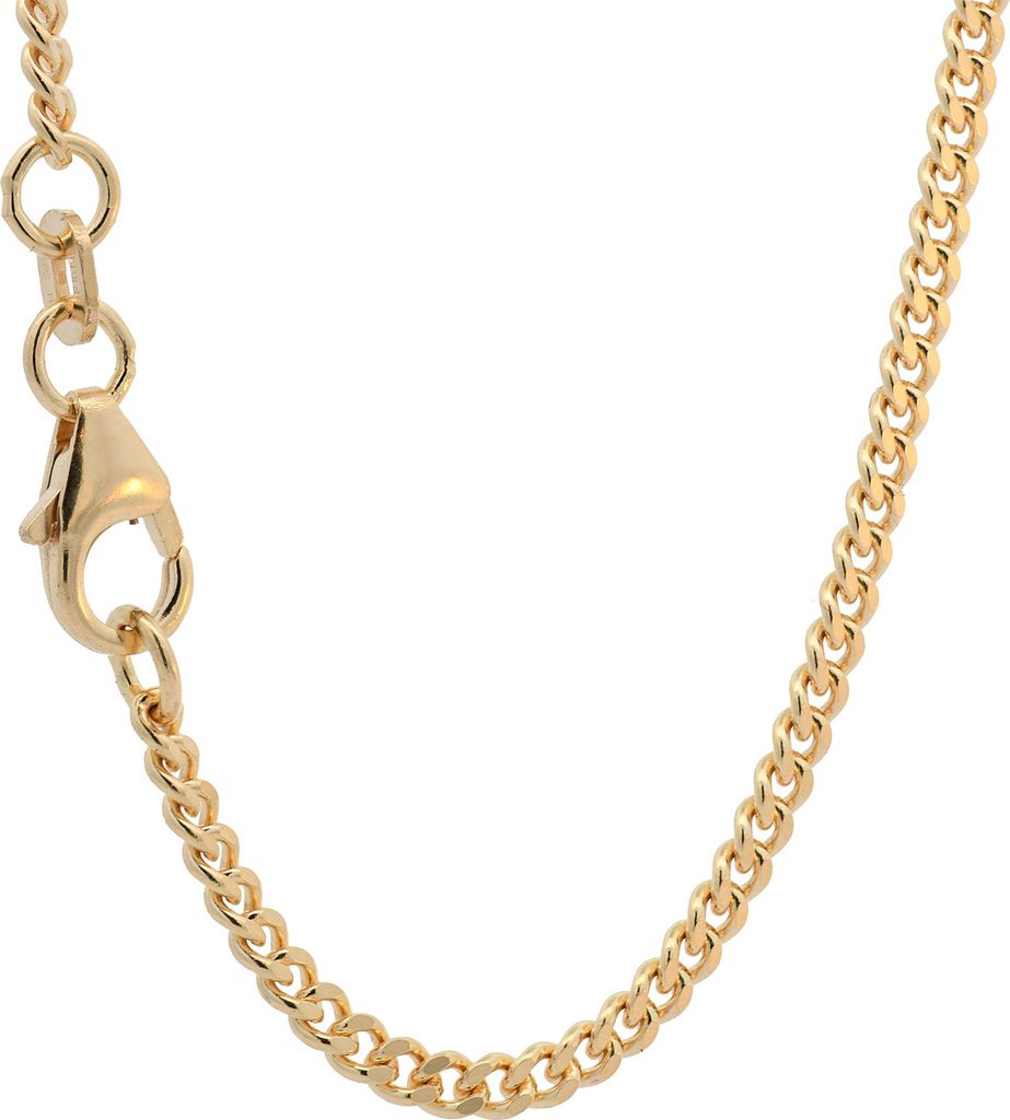 Goldkette Panzerkette Halskette Breite 2,0 mm 60 cm 585-14 Produktbild 