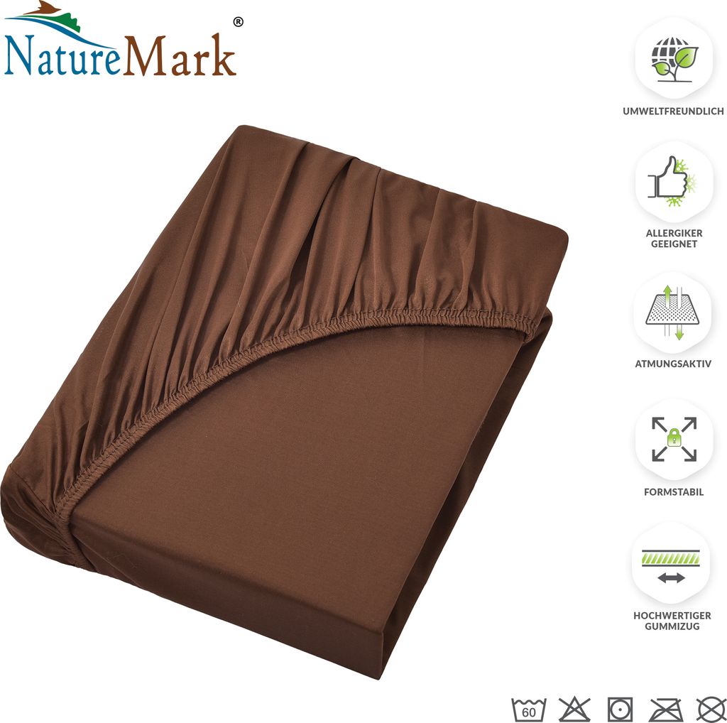 NatureMark Frottee Spannbettlaken - Weich Und Atmungsaktiv