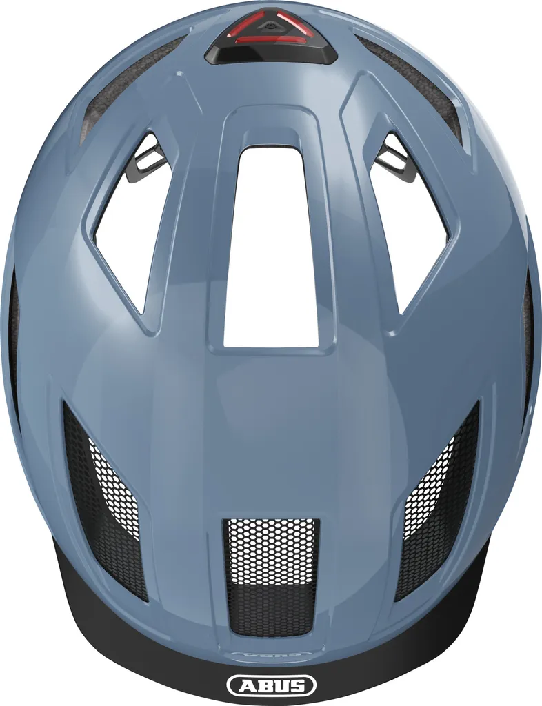 Casque vélo ABUS Hyban 2.0 Bleu clair coque ABS robuste et LED intégrée - 4