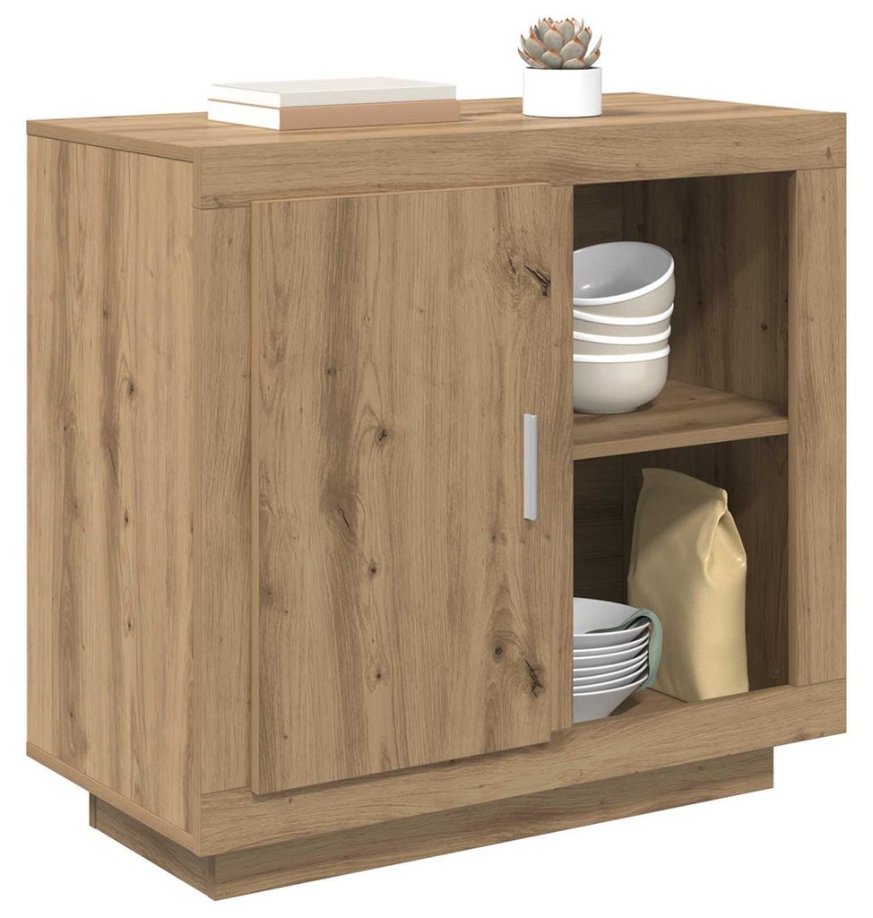 vidaXL Komoda Artisan – dub 80 x 40 x 75 cm drevotrieska Obrázok produktu 