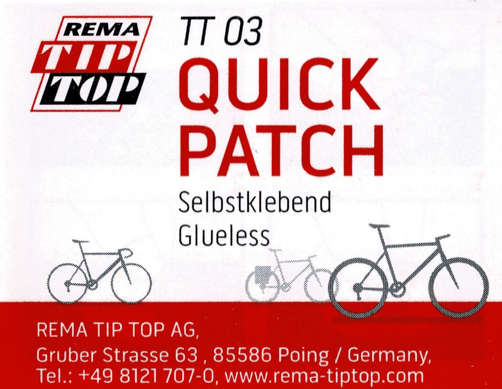 Rema Tip Top TT03 Quick Patch Flickzeug Selbstklebend