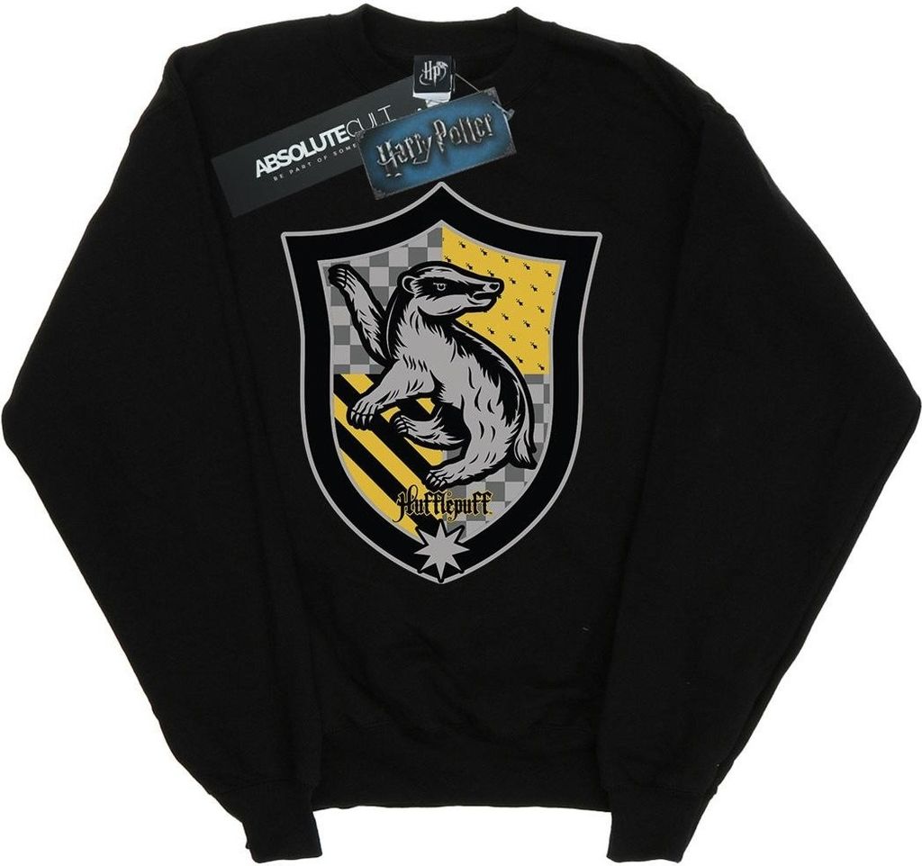 Harry Potter - "Hufflepuff" Sweatshirt für Damen BI20703 (M) (Schwarz)