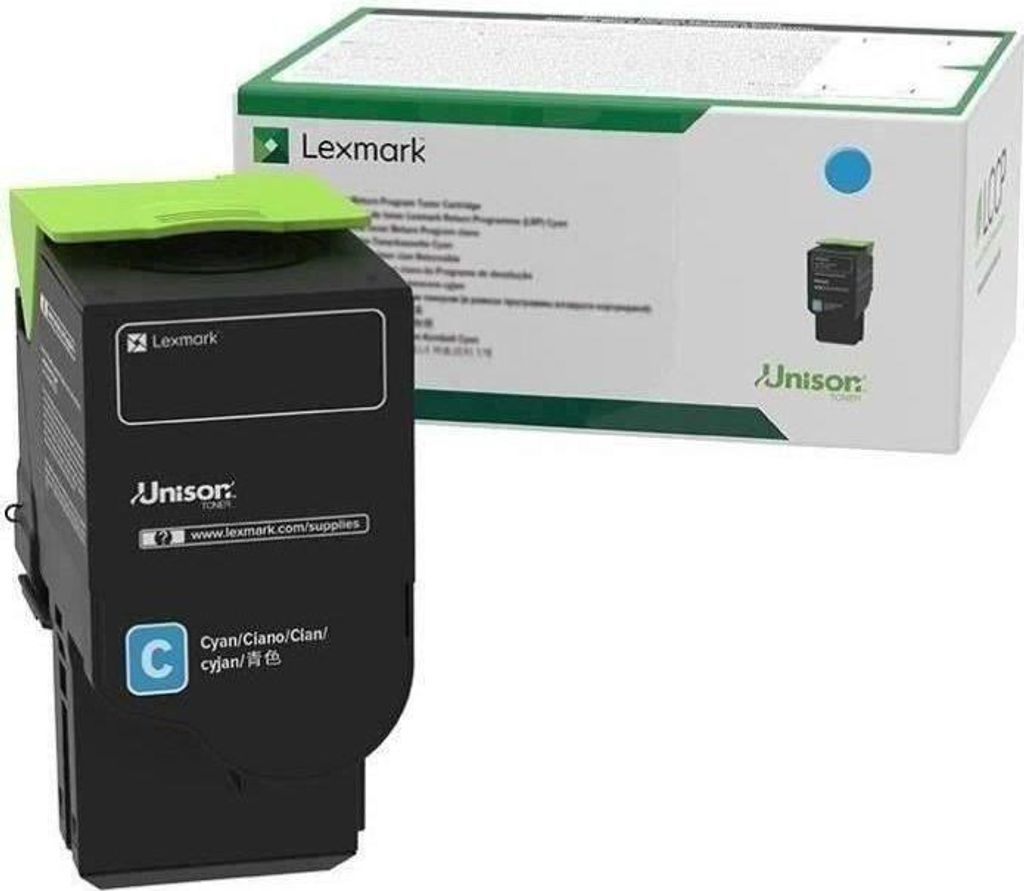 Toner Cartridge, Lexmark C242XC0, Cyan, Extra Lange Dauer, 3500 Seiten, Kompatibel mit C2425dw, C2535dw, MC2425adw
