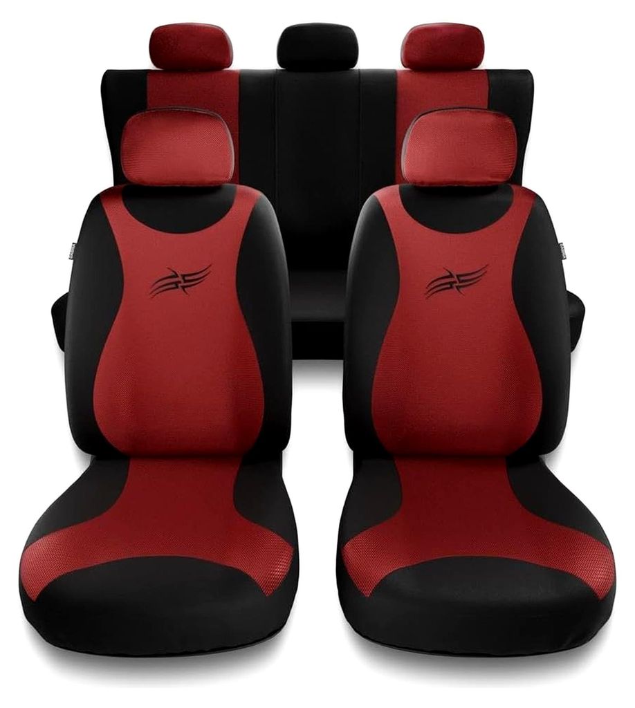 Universal Sitzbezüge Auto kompatibel mit Renault Captur I, II (2013- ) - Autositzbezüge Schonbezüge für Autositze - TR-RD
