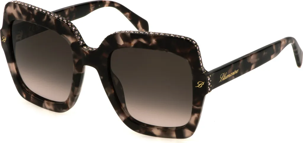 Lunettes Blumarine SBM836S Monture Havane et Rose Verres Polarisés 53