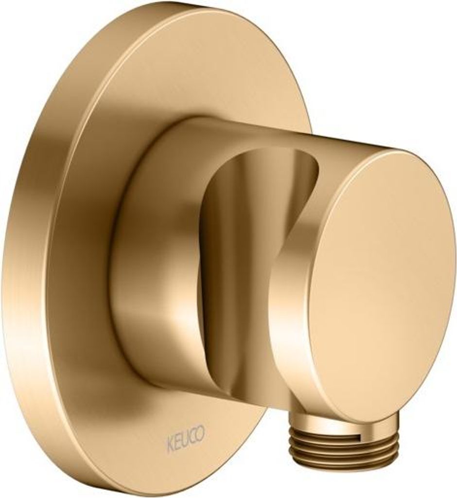 KEUCO Schlauchanschluss mit Brausehalter, Rosette rund, 59592250001