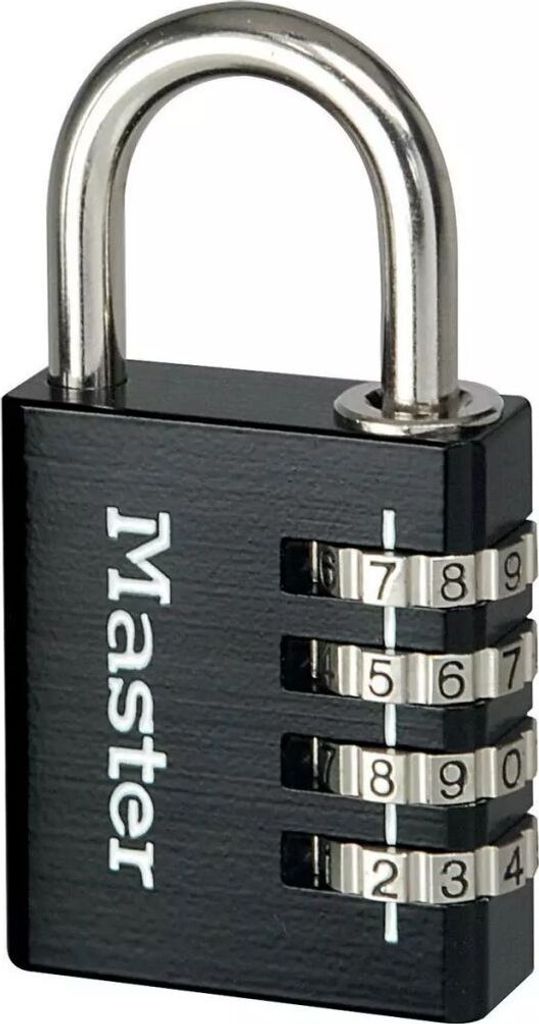 Master Lock Vorhängeschloss Aluminium Schwarz 40 mm 7640EURDBLK