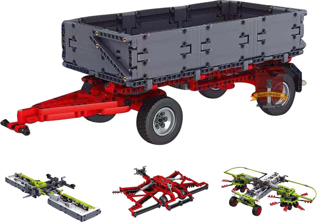 17021 - Traktor Anhänger Supplement Pack (Mould King) Produktbild 
