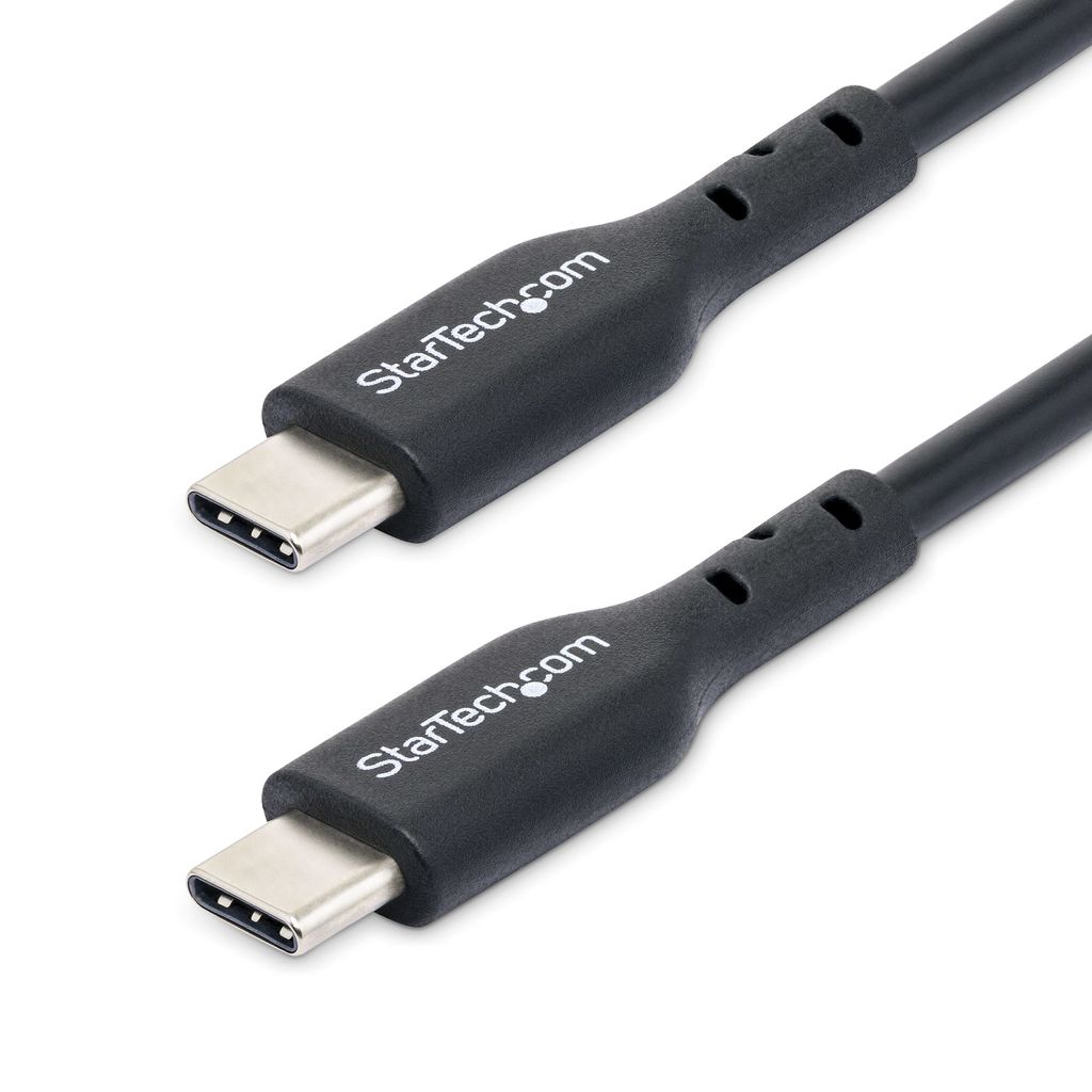 StarTech.com USB-C Kabel 1m, 60W Power Delivery, USB 2.0, Schwarz