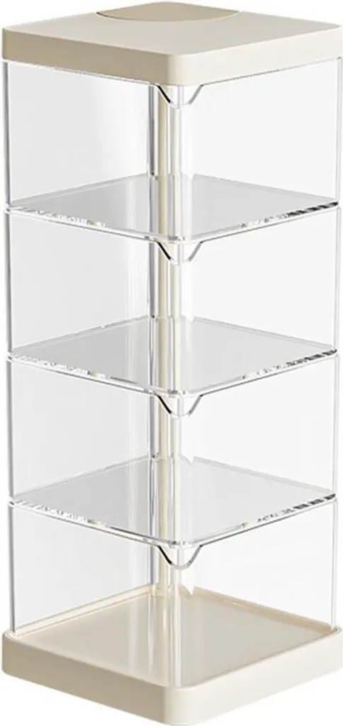 Organizer INF 4 Piani per Casa e Bagno - Rotazione 360° Bianco