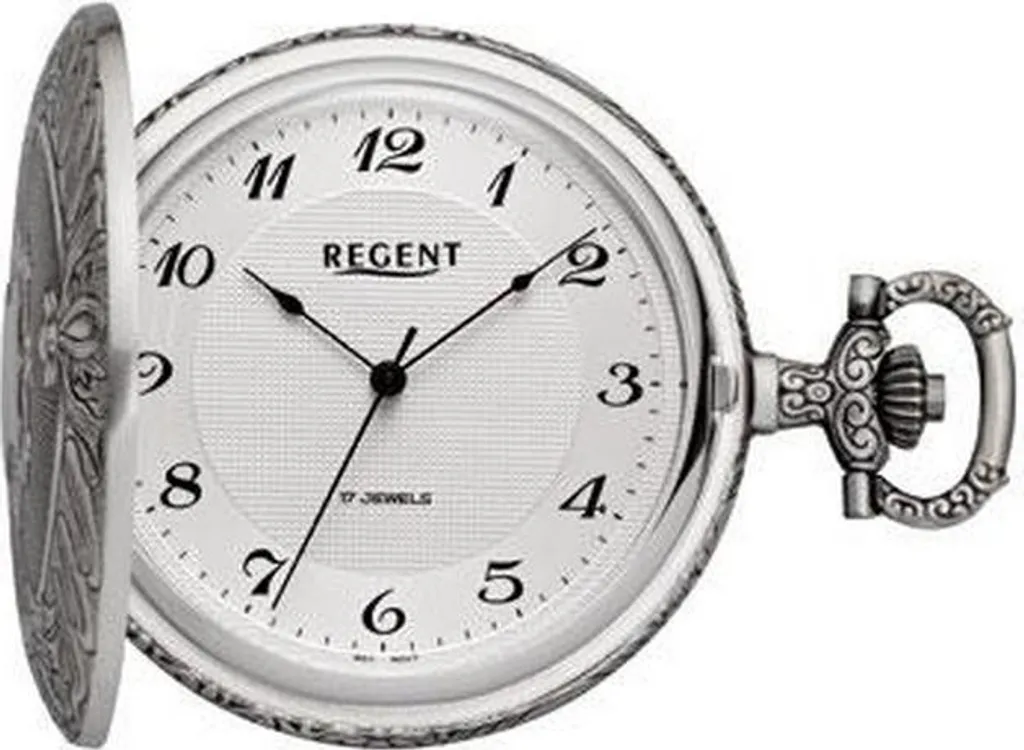 Montre-bracelet classique Regent P-725 argentée élégante et robuste
