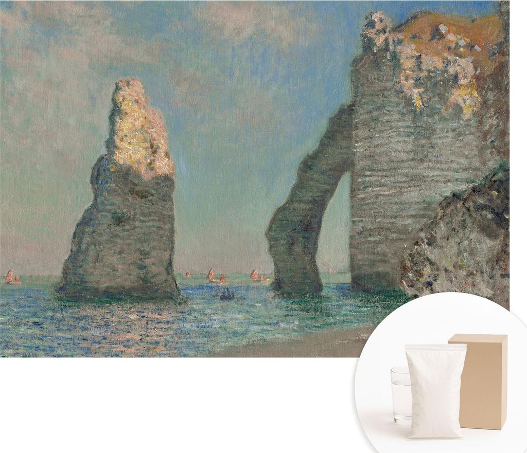 Fototapete - Wandbilder für Wohnzimmer - 312x219 cm - Dekorative Wandfolie - Modernes Design für Wanddekoration - Tapeten für Innenräume - Fels...