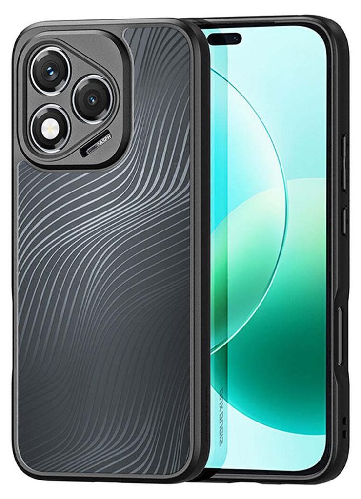 A close-up product shot of a phone case and screen protector.