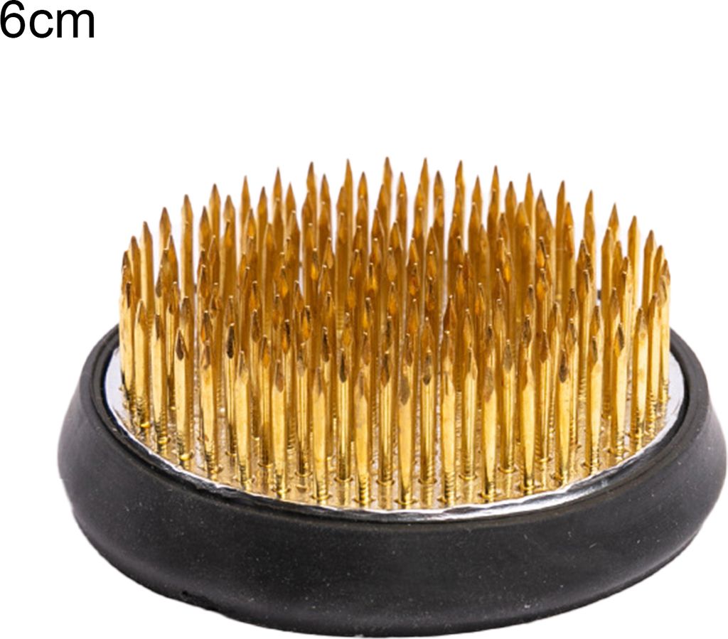 Blumenfrosch langlebige Blume feste Werkzeug Runde feine Arbeit Kompakt Blumenarrangement Stifthalter für Garten-Größen:6cm