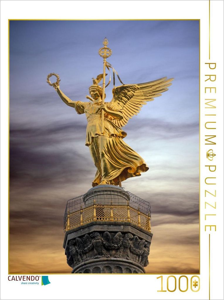 CALVENDO Puzzle Berlin - Goldelse auf der Siegessäule | 1000 Teile Lege-Größe 64x48cm Foto-Puzzle für glückliche Stunden