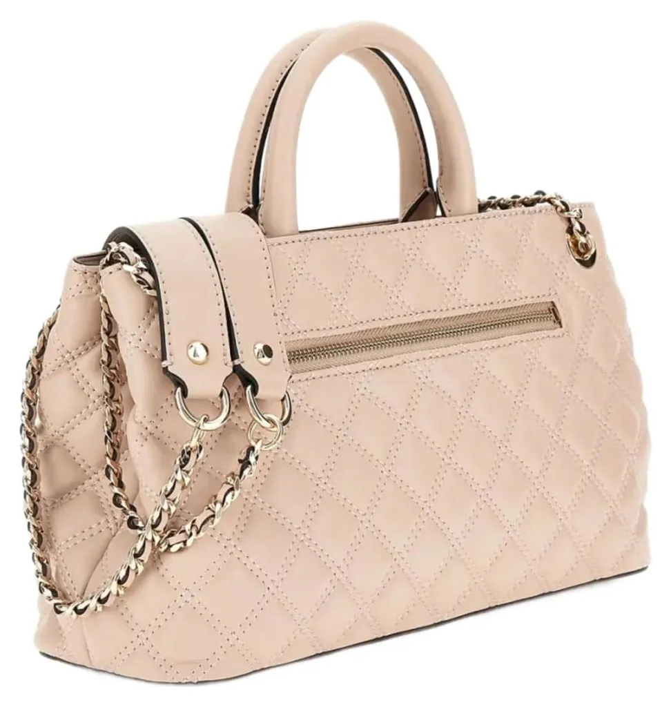Sac Guess Spark Micro Mini Light Beige en Cuir Synthétique Texturé