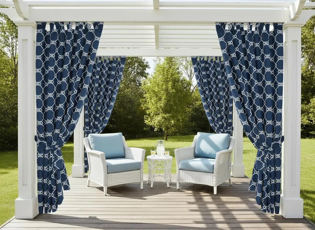 Tenda Giardino Fantasia RIBAT 155x200 MyBestHome - Tessuto Antimuffa