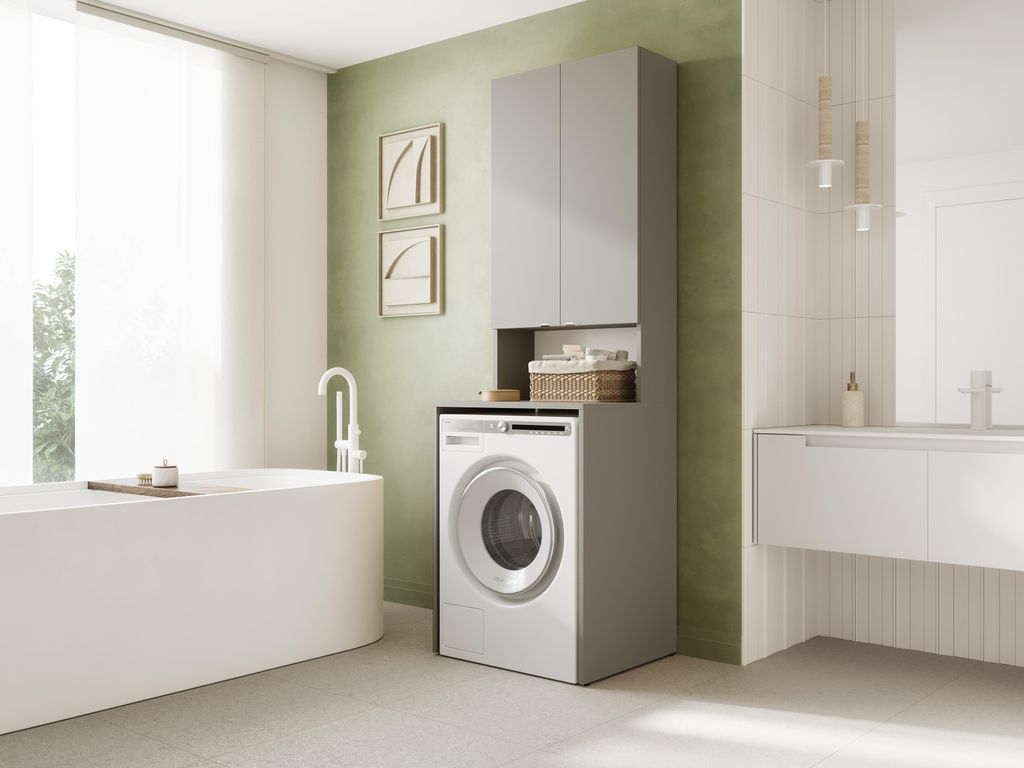 PLATAN ROOM Skrinka na práčku 210 cm vysoká Kúpeľňová Obrázok produktu 