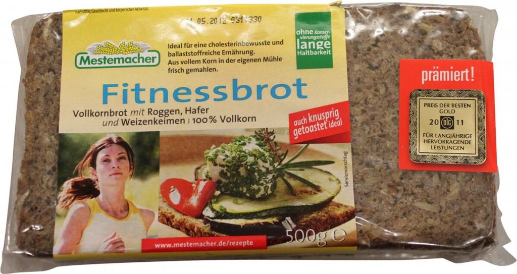 Mestemacher fitness chlieb celozrnný ražný s ovsenými a Obrázok produktu 