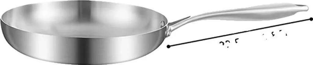Padella Inox 304 24 cm - Design Moderno e Cottura Veloce Induzione
