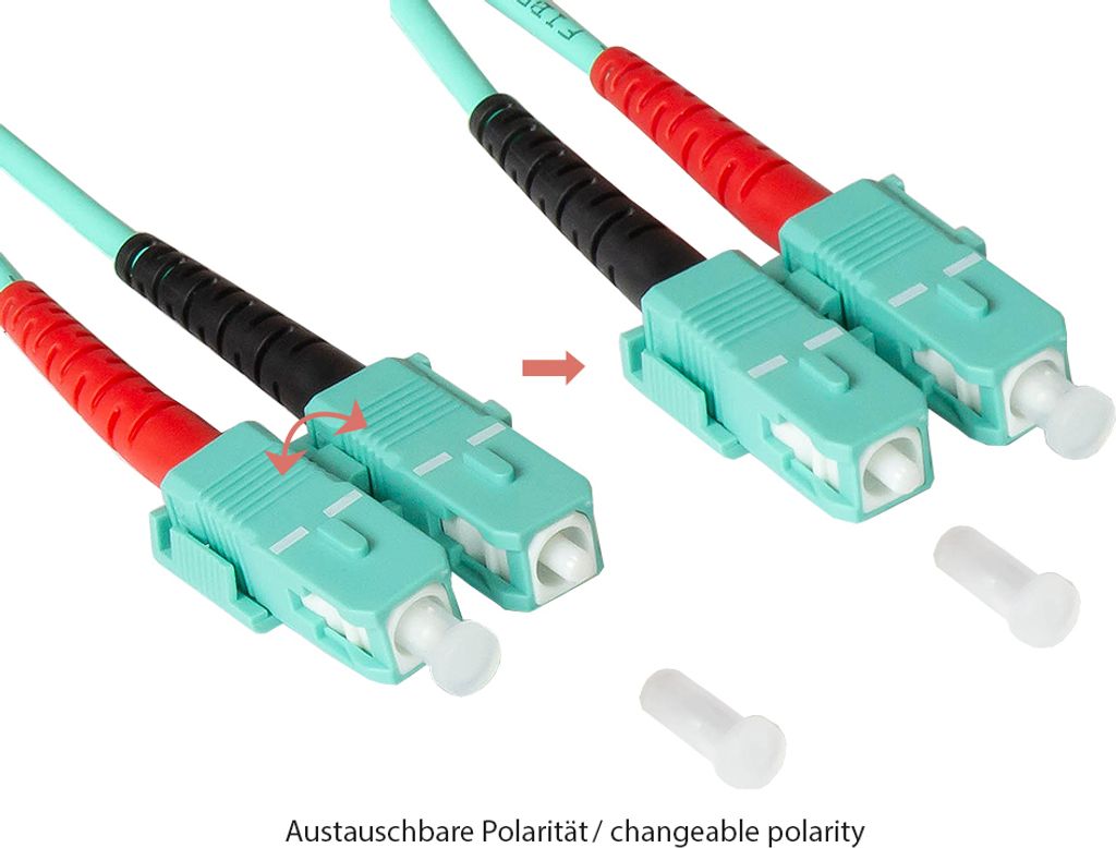 Patchkabel LWL Duplex OM3 (Multimode, 50/125) SC/SC, 10m, Good Connections