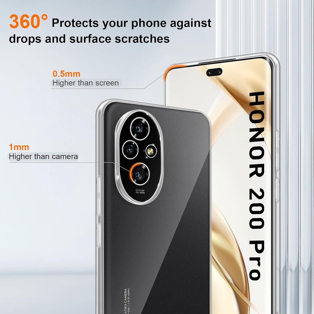 KJYF Custodia per Motorola Edge 30 Neo (6,28), Trasparente Silicone