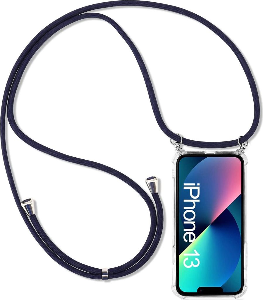 Silikonhülle Mit Kette Für Apple Iphone 13 Klar A2482 A2631