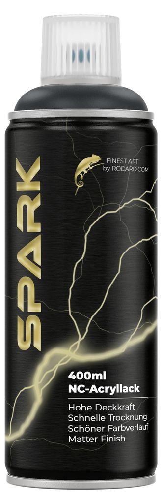 SPARK Sprühdose 400ml – Matte Sprühfarbe - Anthrazitgrau Produktbild 