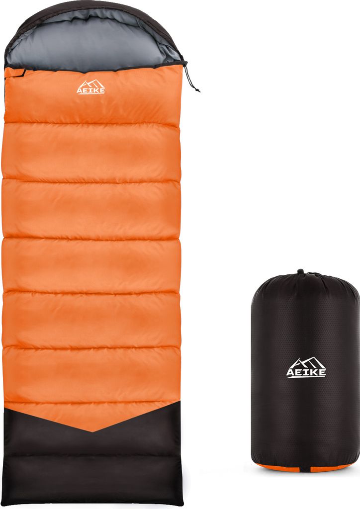 Aeike Camping-Schlafsack fuer Erwachsene, wasserdicht, fuer den Aussenbereich, Camping-Schlafsack, Campingausruestung fuer Rucksackreisen, Wandern,...