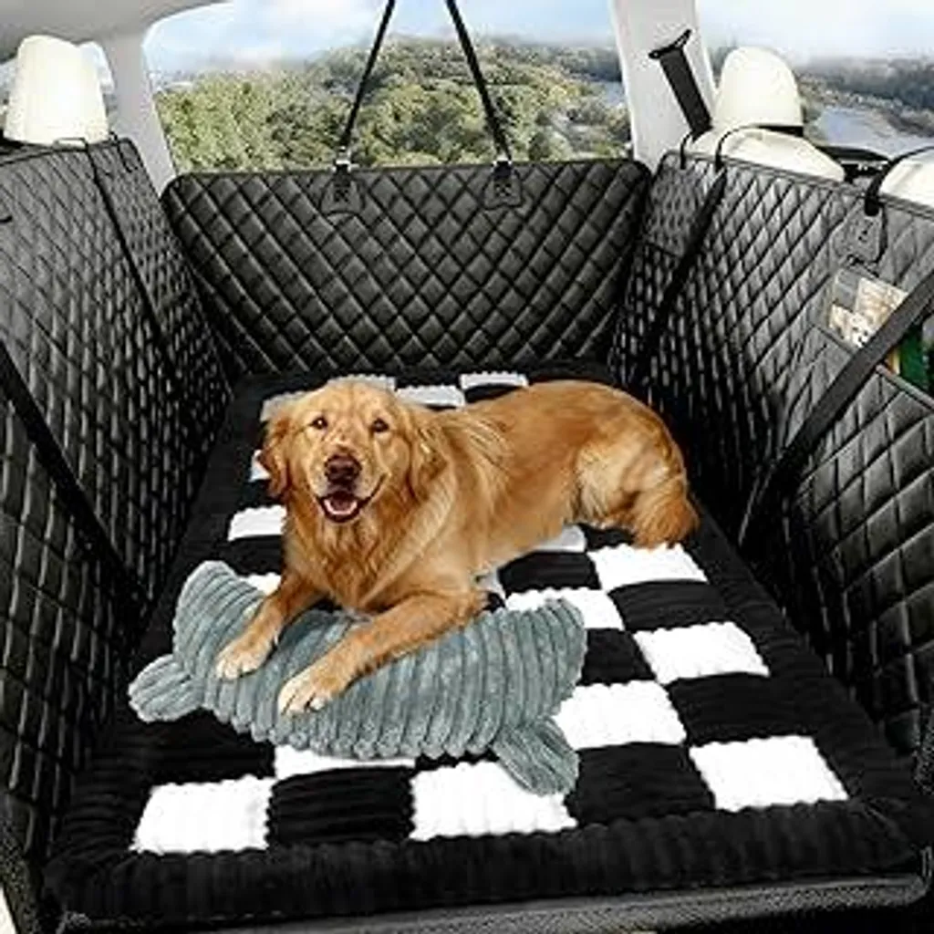 Set 4 Tappetini Auto Decorativi Cuore E Zampa Di Cane - Universali In Gomma Impermeabile, Per Sedili Anteriori E Posteriori, SUV E Berlina