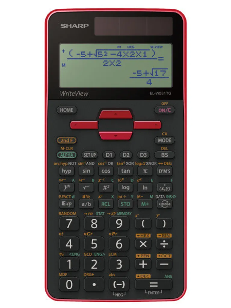 Sharp SH-ELW531TGBRD Calculatrice à Affichage Naturel et 422 Fonctions